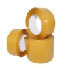 Transparent tape, high viscosity, not easy to break, large wide yellow tape, express packaging and sealing tape, widened sealing tape details Picture